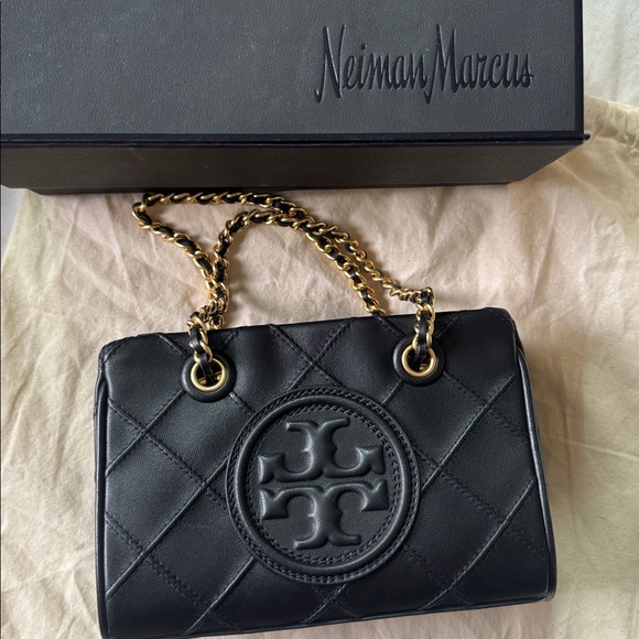 Tory Burch Black Quilted Crossbody Bag - Picture 1 of 7